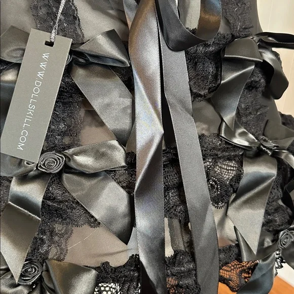 NWT Dolls Kill Death to Sunshine Cage Hoop Mini Skirt - Picture 11 of 15